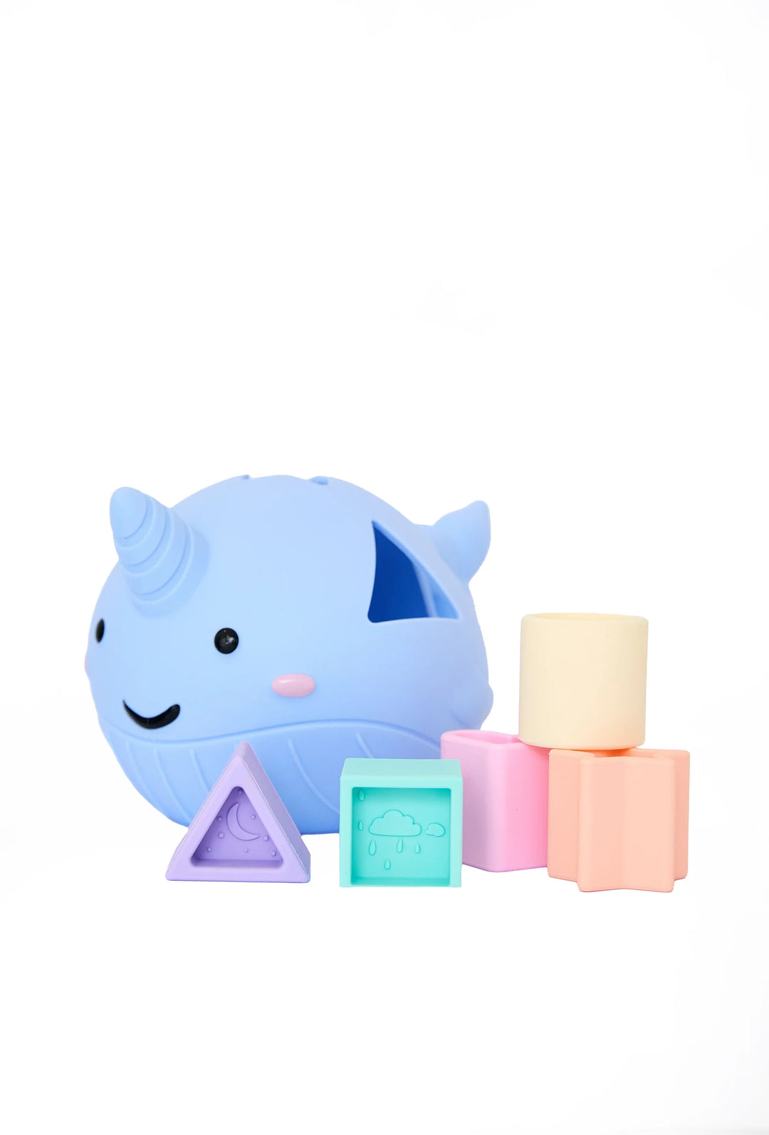 Jellystone Designs Narwhal Shape Sorter - Pastel