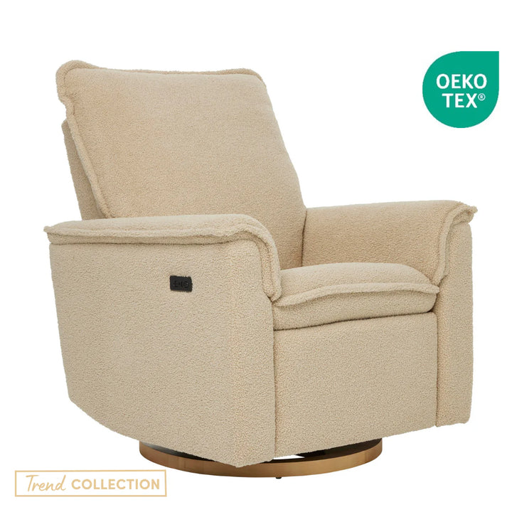 Il Tutto Louie Electric Recliner Glider Nursery Chair in Taupe Teddy
