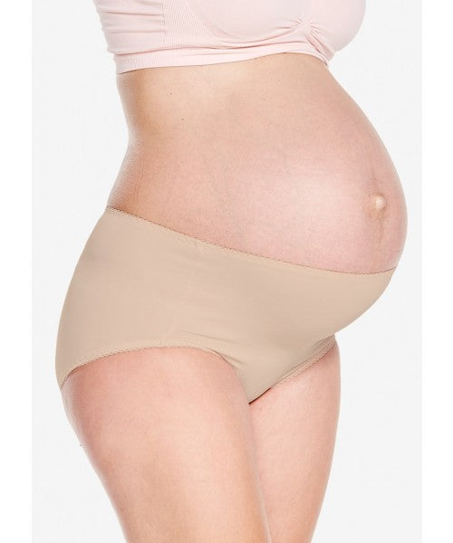 Antibacterial Maternity Full Briefs 2 Pack Nude