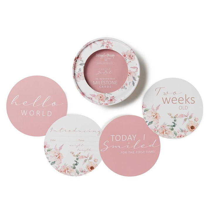 Reversible Milestone Cards-Camille & Jewel Pink
