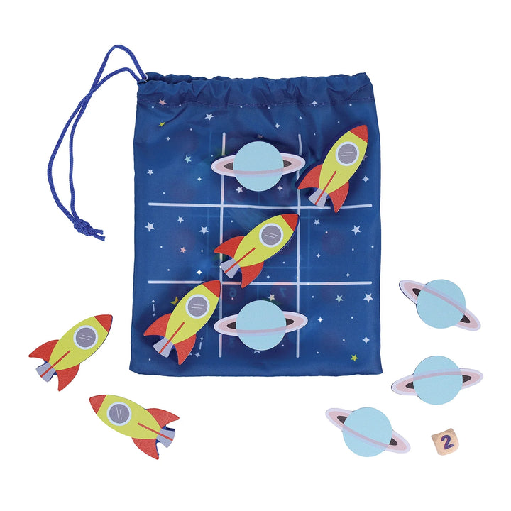 Petit Collage On-the-Go Game Duo Space Adventure Blue