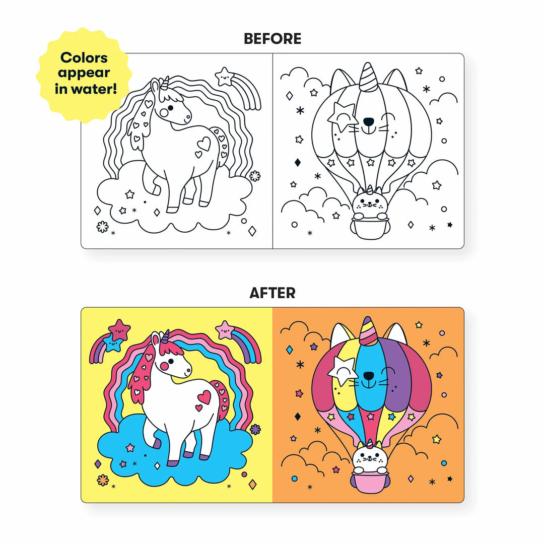 Mudpuppy Unicorn Dreams Color Magic Bath Book Multi-Coloured