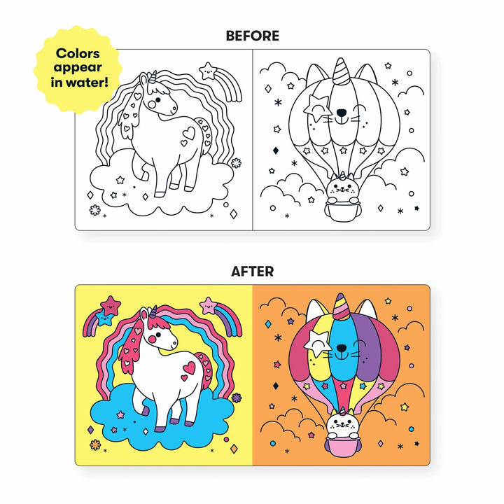Mudpuppy Unicorn Dreams Color Magic Bath Book Multi-Coloured
