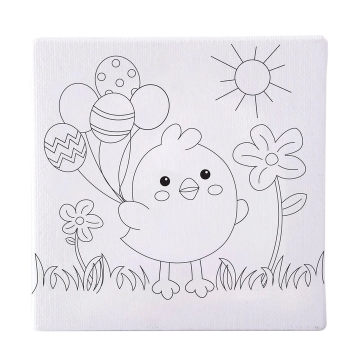 Discovery Zone Canvas Art Set - Chicks & Bunnies Assorted