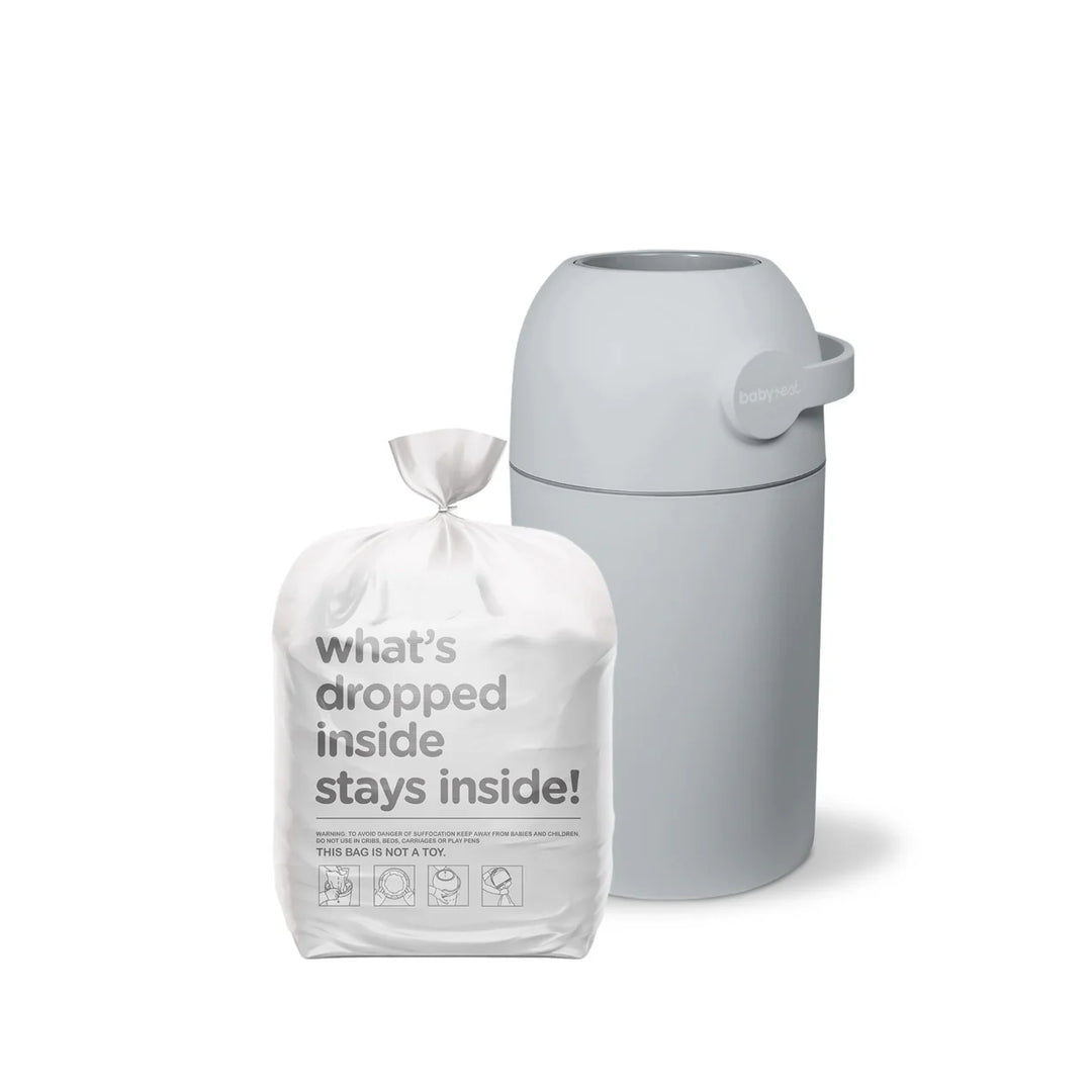 BabyRest Aster Nappy Bin - Grey