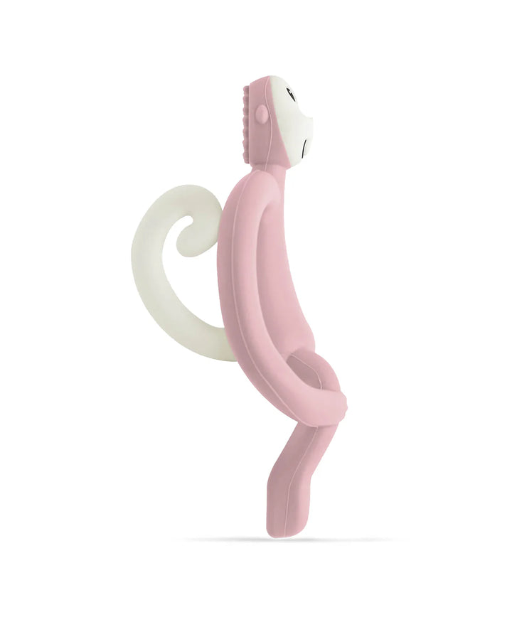 Matchstick Monkey Teething Toy and Gel Applicator-Dusty Pink